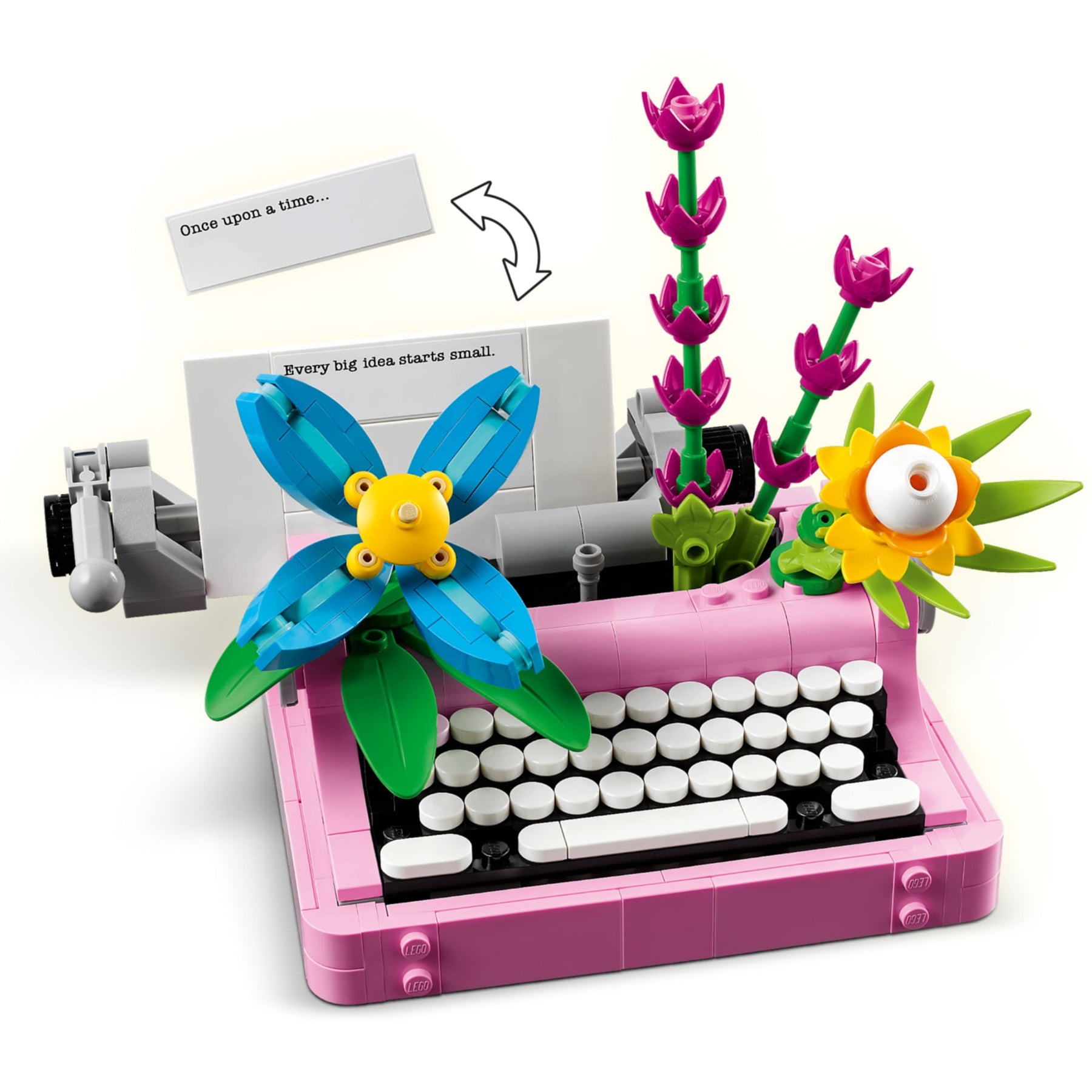 Creator 3 em 1 - Máquina de escrever com flores