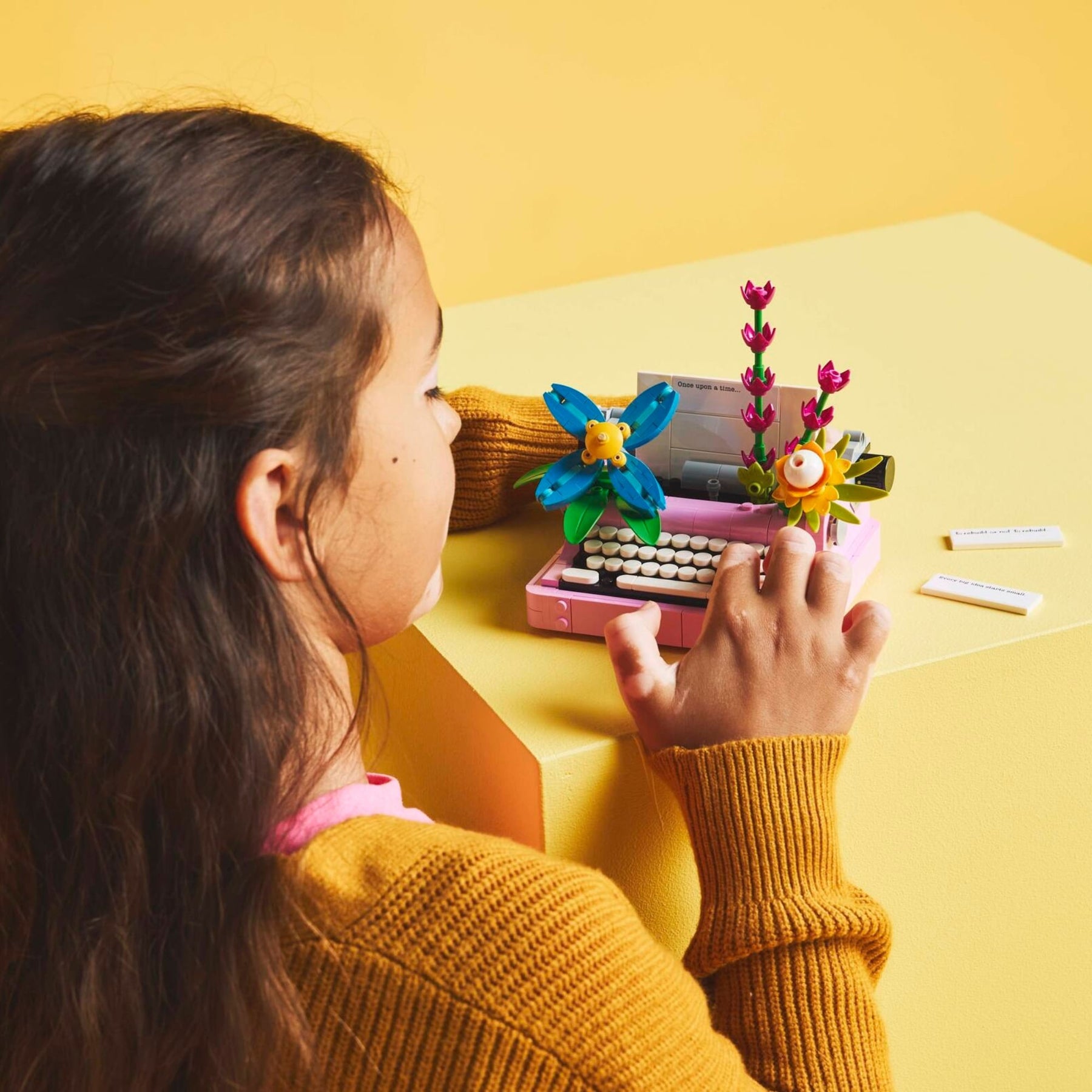 Creator 3 em 1 - Máquina de escrever com flores
