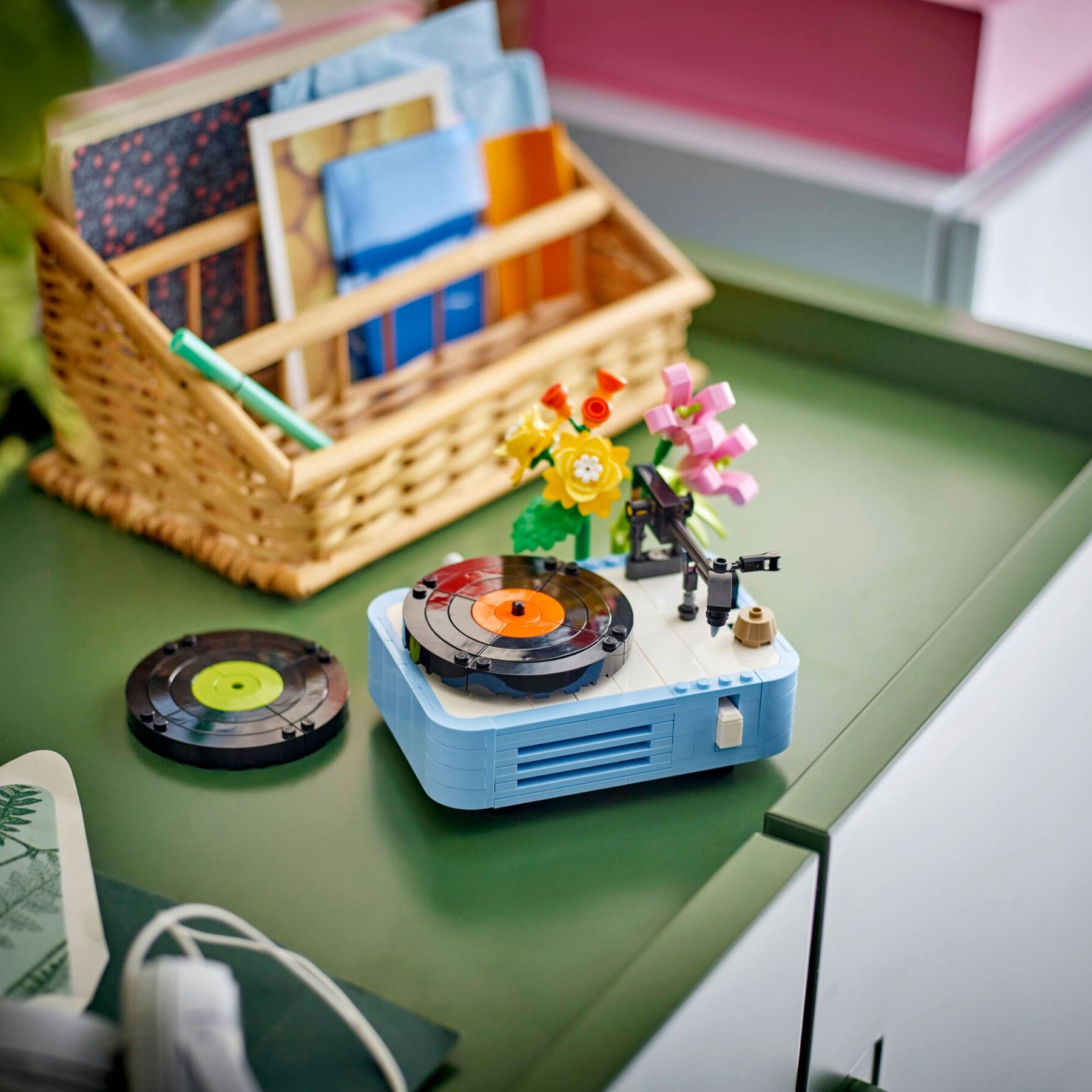 Creator 3 em 1 - Toca-discos com flores