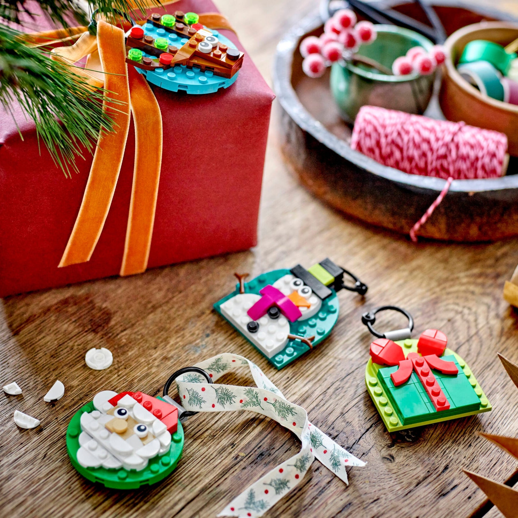 Seleção de enfeites de Natal