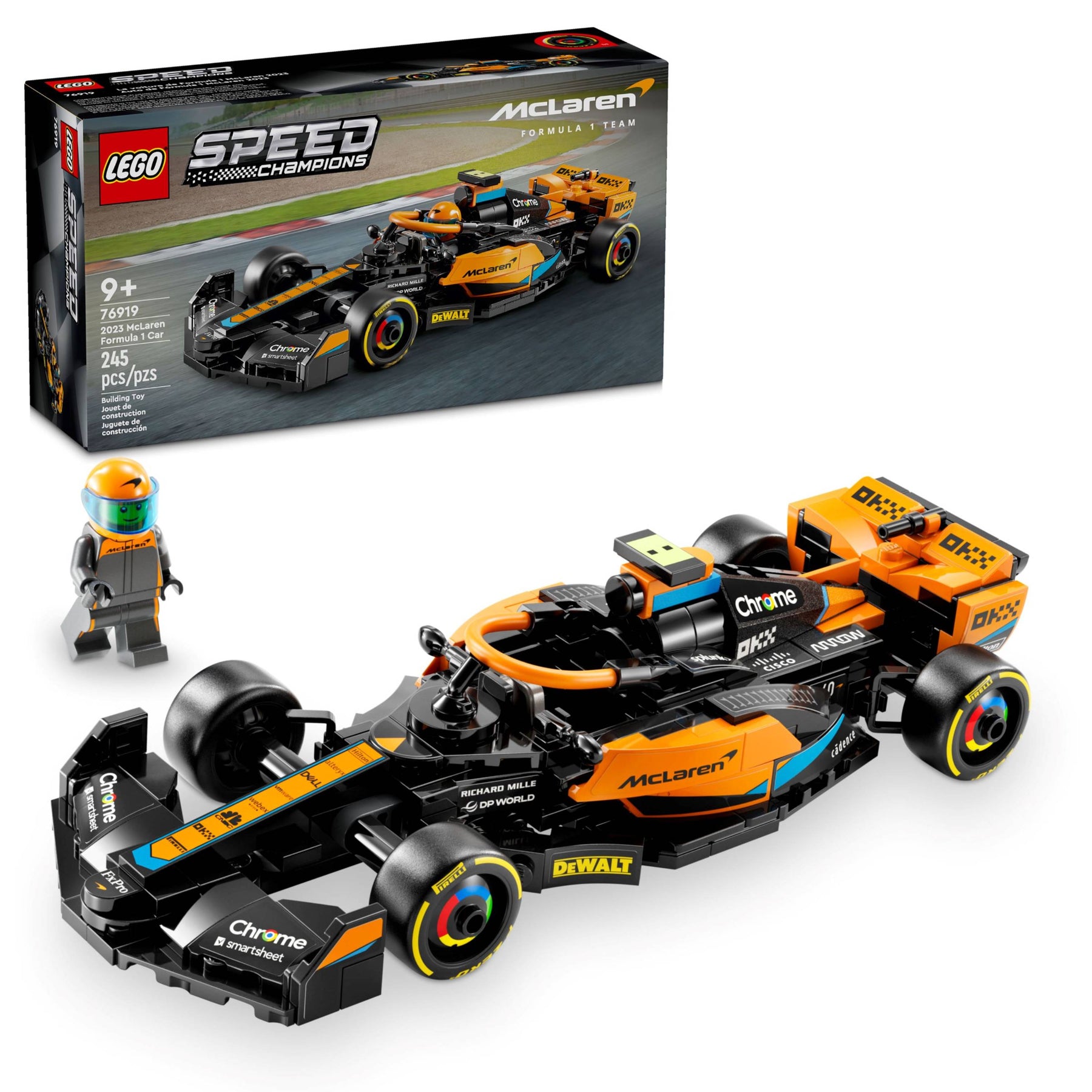 Speed Champions - Carro de corrida de Fórmula 1 da McLaren 2023